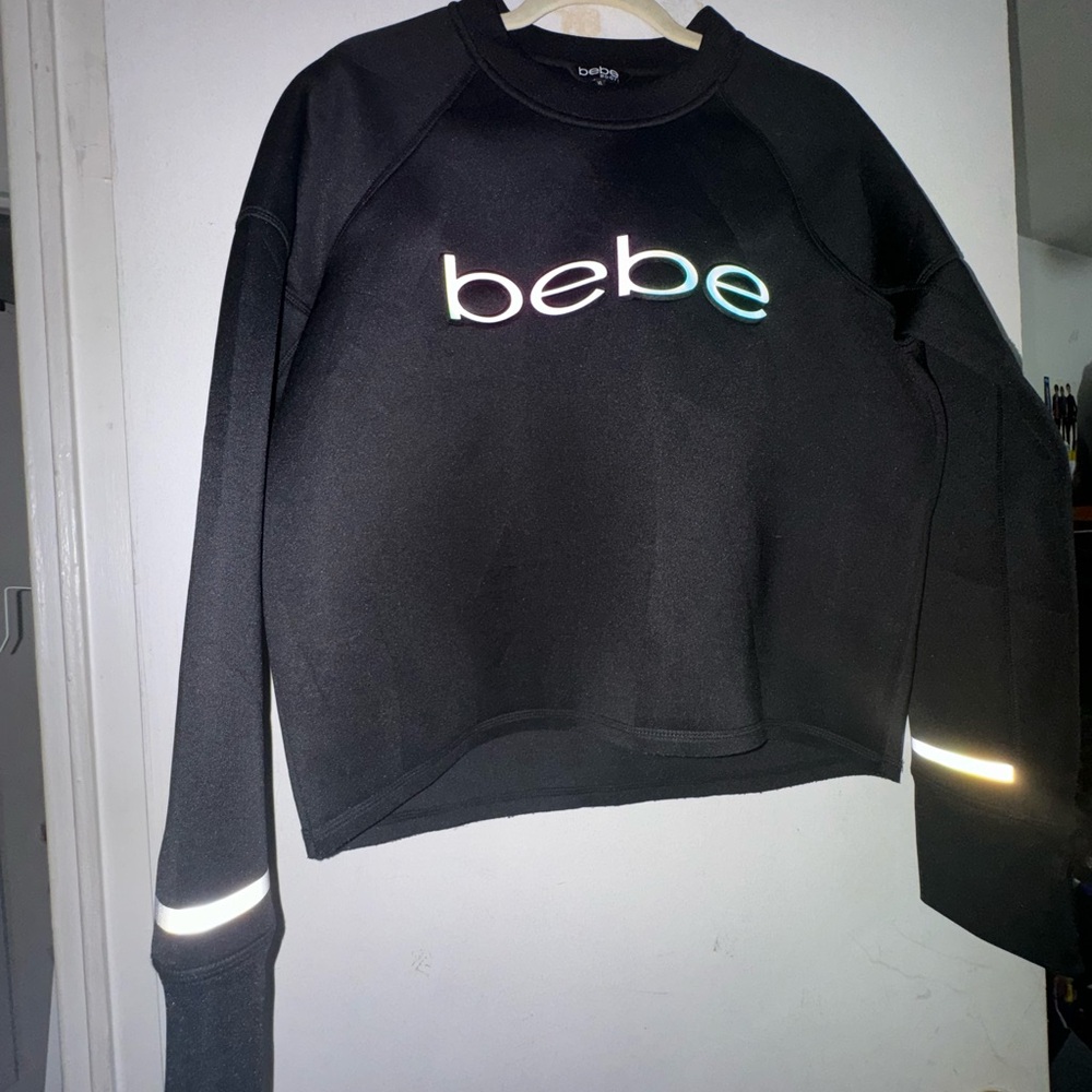 Worn once - BEBE Sport Black Sweater